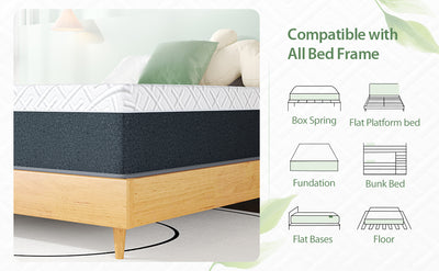 8 Inch Green Tea Memory Foam Mattress